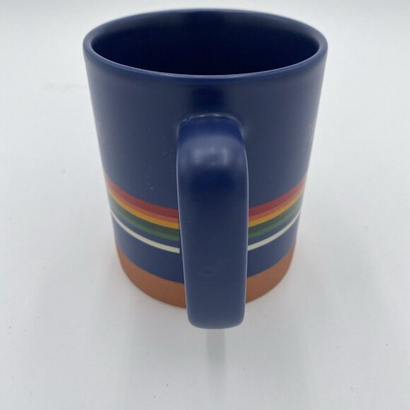 Pendleton Mug Dark Blue with Colorful Stripes Coffee Tea Cup National Parks - Picture 2 of 7